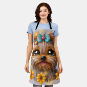 Niedlich Yorkie Kawaii Puppy Schürze (Getragen)