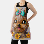 Niedlich Yorkie Kawaii Puppy Schürze (InSitu)