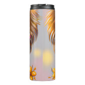 Niedlich Yorkie Kawaii Puppy Thermosbecher (Rückseite)