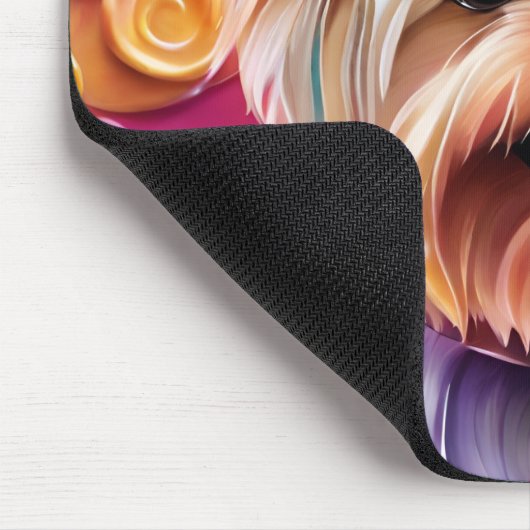 Niedlich Yorkie Mousepad (Ecke)
