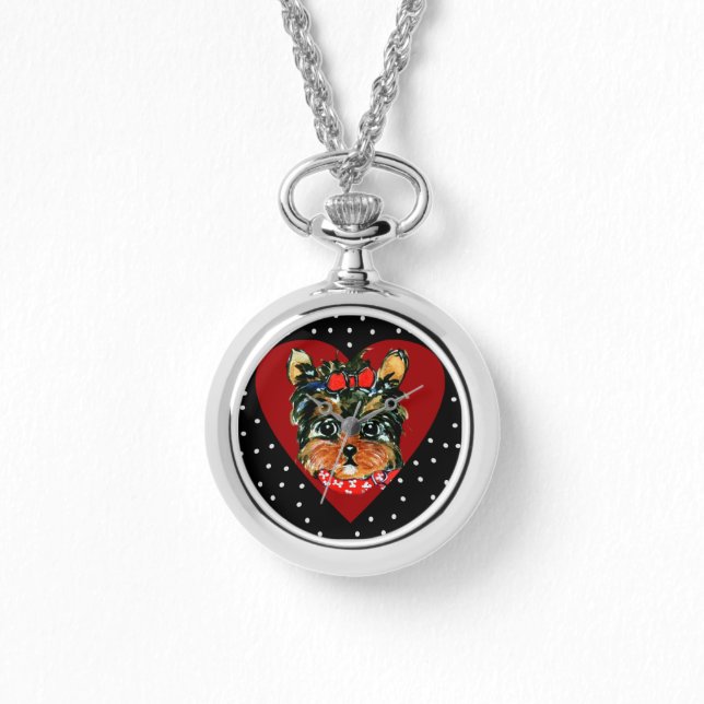 Niedlich Yorkie Poo Armbanduhr (Vorderseite)