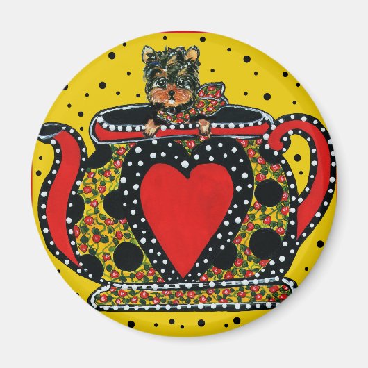 Niedlich Yorkie Poo Magnet (Vorne)