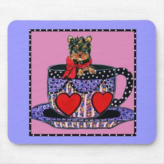 Niedlich Yorkie Poo Mousepad (Vorne)