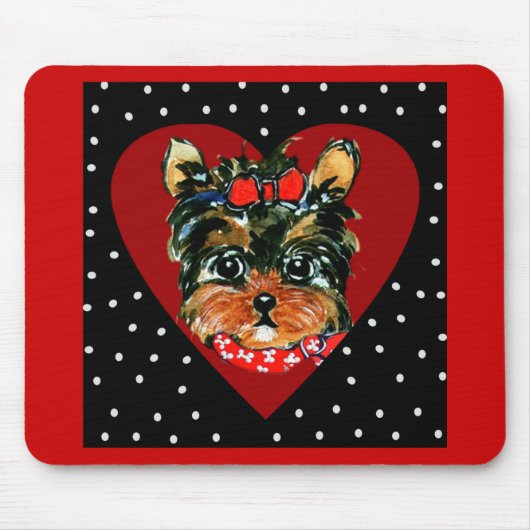 Niedlich Yorkie Poo Mousepad (Vorne)