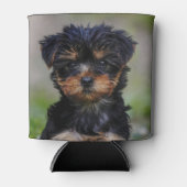 Niedlich Yorkie Puppy Dosenkühler (Vorderseite)