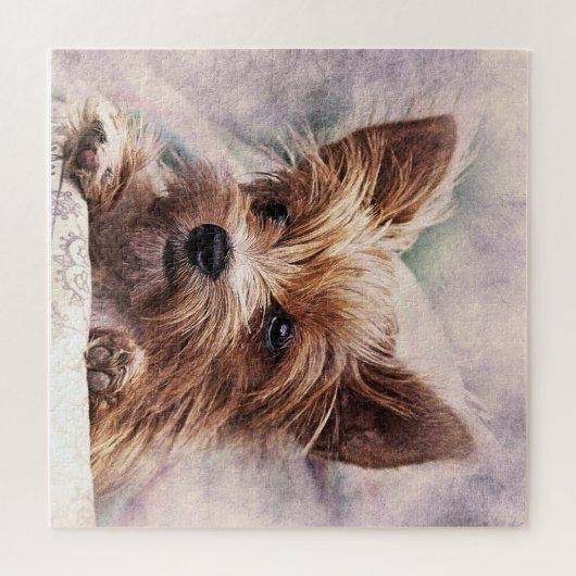 Niedlich Yorkie Puzzle (Horizontal)
