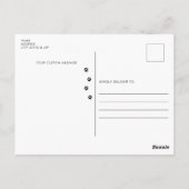 Niedlich Yorkie Terrier Postcard Postkarte (Rückseite)