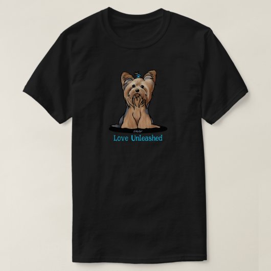 Niedlich Yorkie Terrier T-Shirt (Design vorne)