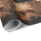 Niedlich Yorkie Wrapping Paper Geschenkpapier (Rolleneckpunkt)