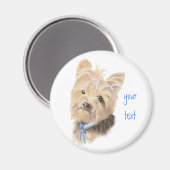 Niedlich Yorkie, Yorkshire Terrier, Hund, Haustier Magnet (Vorderseite/Rückseite)