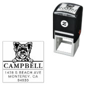 Niedlich Yorkshire Custom Dog Address Briefmarke Permastempel (Beispiel)