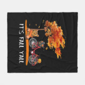 Niedlich Yorkshire Herbst Kawaii Yorkie It's Fall  Fleecedecke (Vorderseite (Horizontal))