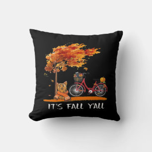 Niedlich Yorkshire Herbst Kawaii Yorkie It's Fall  Kissen