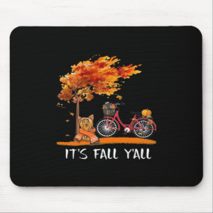 Niedlich Yorkshire Herbst Kawaii Yorkie It's Fall Mousepad