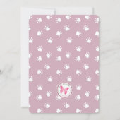 Niedlich Yorkshire Terrier Birthday Einladung (Rückseite)