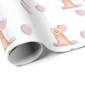 Niedlich Yorkshire Terrier Birthday Geschenkpapier (Rolleneckpunkt)