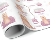 Niedlich Yorkshire Terrier Birthday Geschenkpapier (Rolleneckpunkt)