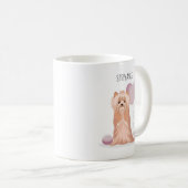 Niedlich Yorkshire Terrier Birthday Kaffeetasse (VorderseiteRechts)