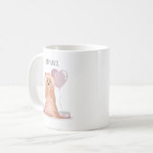 Niedlich Yorkshire Terrier Birthday Kaffeetasse (Vorderseite Links)