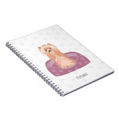 Niedlich Yorkshire Terrier Birthday Notebook Notizblock (Rechte Seite)