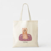 Niedlich Yorkshire Terrier Birthday Tote Bag Tragetasche (Rückseite)