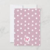 Niedlich Yorkshire Terrier Birthday Vielen Dank Einladung (Rückseite)