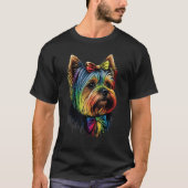 Niedlich Yorkshire Terrier Dog auf Yorkshire Terri T-Shirt (Vorderseite)