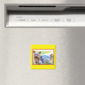 Niedlich Yorkshire Terrier Dog Body Magnet (In Situ (Geschirrspüler))