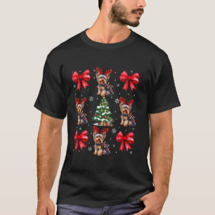 Niedlich Yorkshire Terrier Dog Lover Coquette Red  T-Shirt