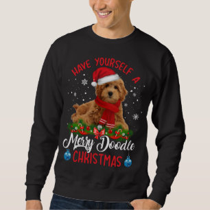 Niedlich Yorkshire Terrier Dog Merry Doodle Weihna Sweatshirt
