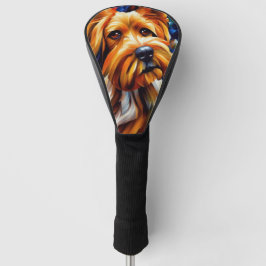 Niedlich Yorkshire Terrier Dog Painting Golf Headcover