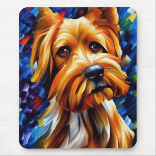 Niedlich Yorkshire Terrier Dog Painting Mousepad