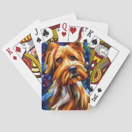 Niedlich Yorkshire Terrier Dog Painting Spielkarten
