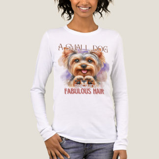 NIEDLICH YORKSHIRE TERRIER DOG SPRICHWORT Tri-Blend SHIRT
