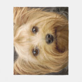 Niedlich Yorkshire Terrier Fleecedecke (Vorderseite)