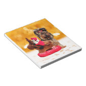 Niedlich Yorkshire Terrier Frohe Weihnachten Notizblock (angewinkelt)