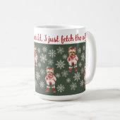 Niedlich Yorkshire Terrier Green Christmas Kaffeetasse (VorderseiteRechts)