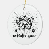 Niedlich Yorkshire Terrier No Fluffs angesichts Me Keramik Ornament (Links)