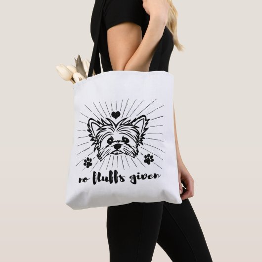 Niedlich Yorkshire Terrier No Fluffs angesichts Me Tasche (Von Nahem)