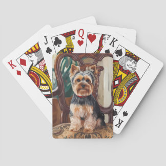 Niedlich Yorkshire Terrier Painting Spielkarten