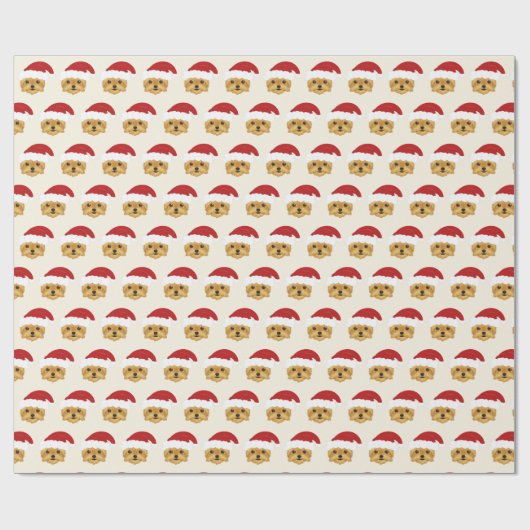 Niedlich Yorkshire Terrier Pattern Weihnachten Geschenkpapier (Flach)