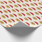 Niedlich Yorkshire Terrier Pattern Weihnachten Geschenkpapier (Ecke)
