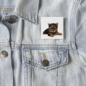 Niedlich Yorkshire Terrier Puppy Button (Beispiel)