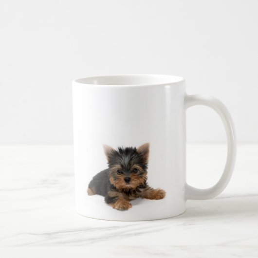 Niedlich Yorkshire Terrier Puppy Kaffeetasse (Rechts)
