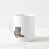 Niedlich Yorkshire Terrier Puppy Kaffeetasse (Vorderseite Links)