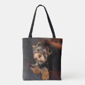 Niedlich Yorkshire Terrier Puppy Tasche (Rückseite)