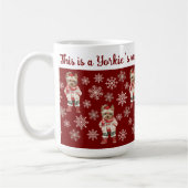 Niedlich Yorkshire Terrier Red Christmas Kaffeetasse (Links)