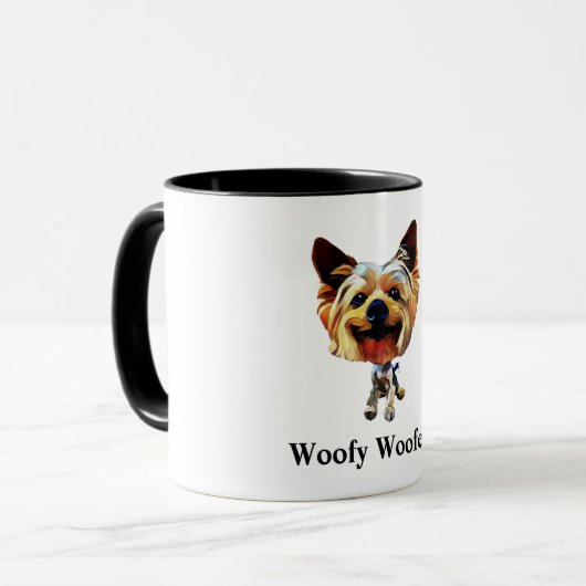 Niedlich Yorkshire Terrier Tasse (Vorderseite Links)