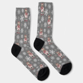 Niedlich Yorkshire Terrier Winter Gray Socks Socken (Rechts)