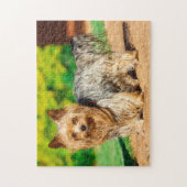 Niedlich Yorkshire Terrier Yorkie Doppy Puppy Puzzle (Vertikal)